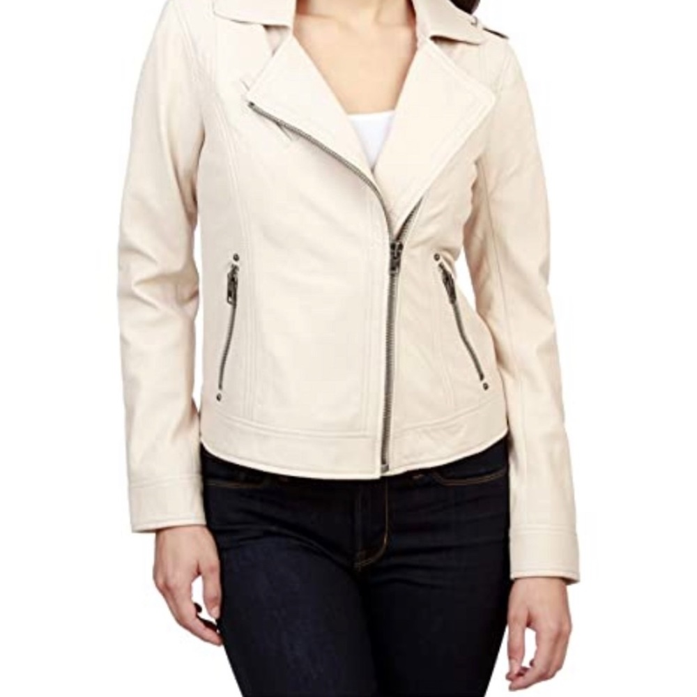 The Lucky Brand 100% lamb Moto Jacket